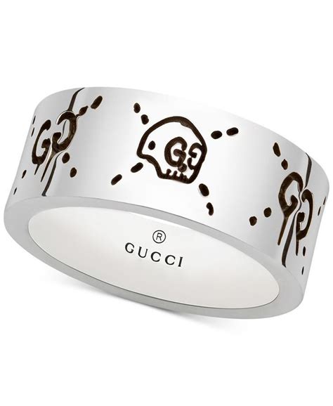 gucci ghost ring mens|gucci men's feline ring.